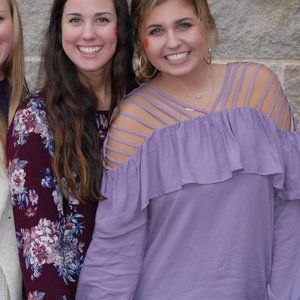 Purple Strappy Shirt